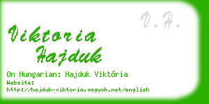 viktoria hajduk business card